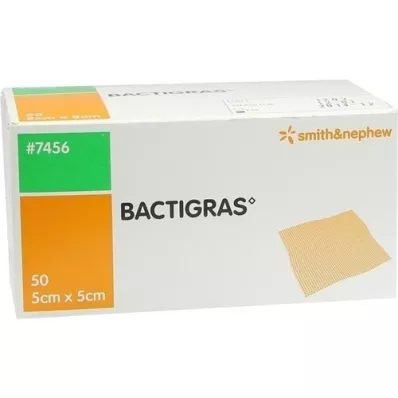 BACTIGRAS Gaze de parafina anti-séptica 5x5 cm, 50 pcs