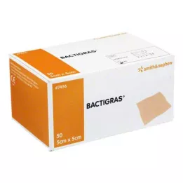 BACTIGRAS Gaze de parafina anti-séptica 5x5 cm, 50 pcs