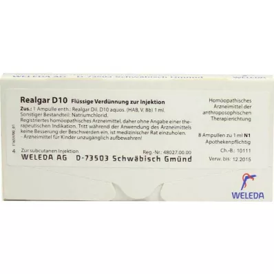 Realgar D 10 ampolas, 8X1 ml