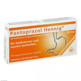 Pantoprazol Hennig b.Heartburn 20 mg comprimidos gastrorresistentes, 14 unidades
