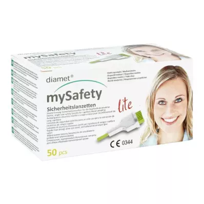 Lancetas de segurança Diamet Lite 29 G 1,5 mm (50 peças) Lancetas de segurança Diamet Lite 29 G 1,5 mm (50 peças)