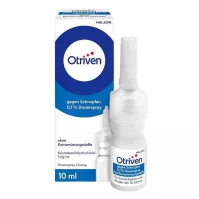 OTRIVEN Spray doseador a 0,1% sem conservantes, 10 ml