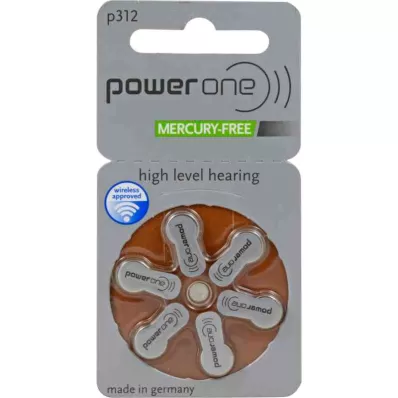 BATTERIEN Hör PowerOne 312, 6 peças BATTERIEN Hör PowerOne 312, 6 peças