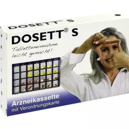 DOSETT S Cassete de medicamentos azul, 1 unidade