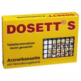 DOSETT S Cassete de medicamentos azul, 1 unidade