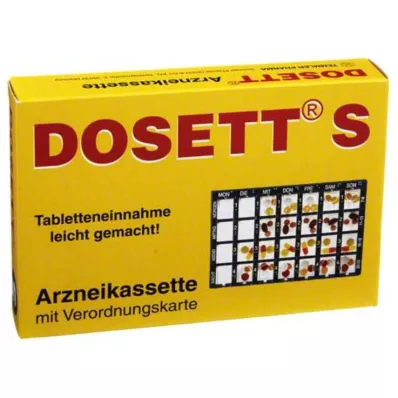 DOSETT S Cassete de medicamentos azul, 1 unidade