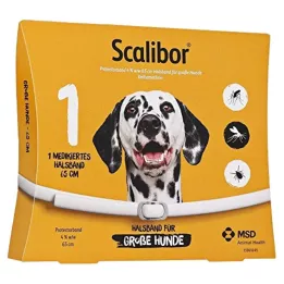 SCALIBOR Faixa protetora 65 cm para cães grandes, 1 peça