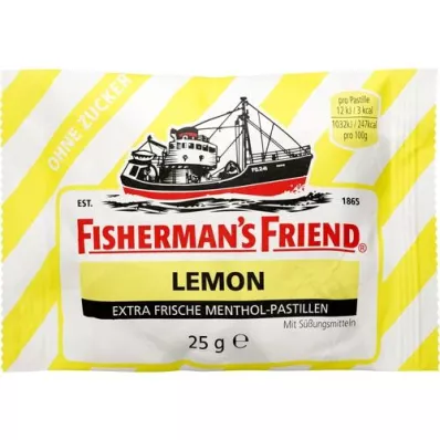 FISHERMANS FRIEND Pastilhas de limão sem açúcar, 25 g