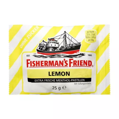 Fishermans Friend Limão sem pastilhas de açúcar, 25 g Fishermans Friend Limão sem pastilhas de açúcar, 25 g