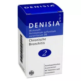 DENISIA 2 comprimidos para bronquite crónica, 80 unidades