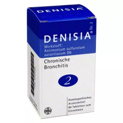 DENISIA 2 comprimidos para bronquite crónica, 80 unidades