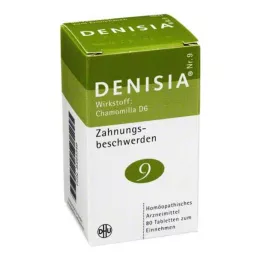DENISIA 9 Comprimidos para o desconforto na dentição, 80 unidades