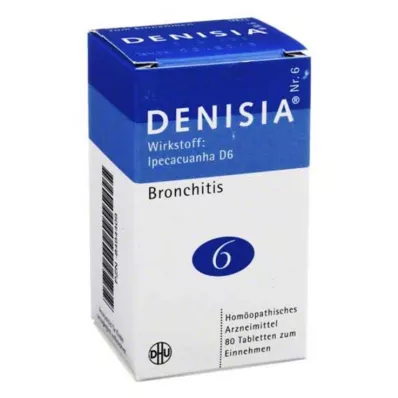 DHU Denisia 6 comprimidos para doenças respiratórias, 80 unidades DHU Denisia 6 comprimidos para doenças respiratórias, 80 unidades