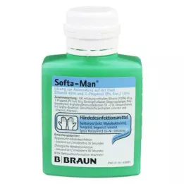 SOFTA MAN Frasco de bata desinfetante para as mãos, 100 ml