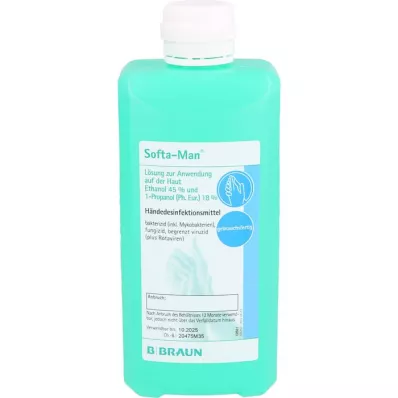 SOFTA MAN Frasco dispensador de desinfetante para as mãos, 500 ml