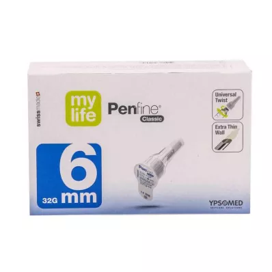 MYLIFE Agulhas Penfine Classic 6 mm, 100 unidades