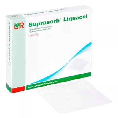 SUPRASORB Compósito de fibras hidroactivas Liquacel 15x15 cm, 4 peças