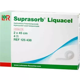 SUPRASORB Compósito de fibras hidroactivas Liquacel 2x45 cm, 4 unidades