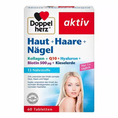 DOPPELHERZ Comprimidos Pele+Cabelo+Nas unhas, 60 unid