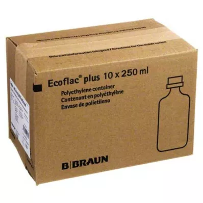 Aqua AD Solução de infusão Injectabilia Ecoflac Plus, 10X250 ml