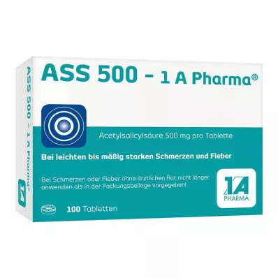 ASS 500-1A Pharma Tablets, 100 unid ASS 500-1A Pharma Tablets, 100 unid