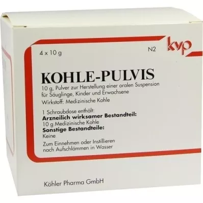 KOHLE pó de pulvis, 4X10 g