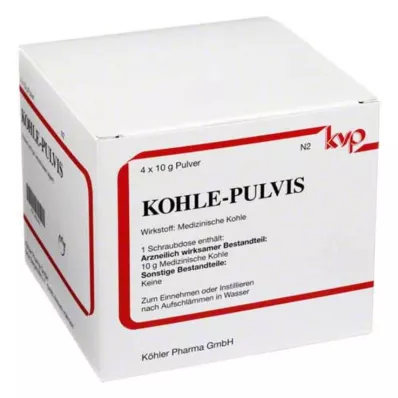 Pulvis de carvão em pó, 4X10 g