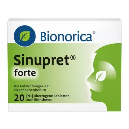 SINUPRET Forte comprimidos revestidos, 20 unidades