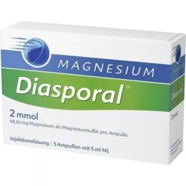 MAGNESIUM DIASPORAL Ampolas de 2 mmol, 5X5 ml