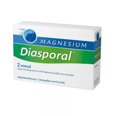 MAGNESIUM DIASPORAL Ampolas de 2 mmol, 5X5 ml MAGNESIUM DIASPORAL Ampolas de 2 mmol, 5X5 ml