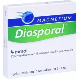 MAGNESIUM DIASPORAL Ampolas de 4 mmol, 5X2 ml