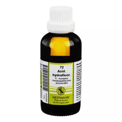 ACIDUM HYDROFLUORICUM Complexo K N.º 72 Diluição, 50 ml