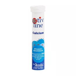 ACTIVLINE Comprimidos efervescentes de limão-cálcio, 20 unidades