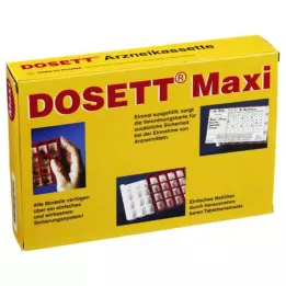 DOSETT Cassete de medicamentos Maxi vermelha, 1 peça