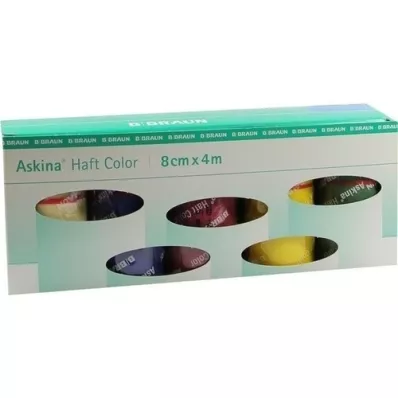 ASKINA Caixa de sortido de cores de ligaduras adesivas, 10 unidades