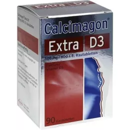 CALCIMAGON Extra D3 Comprimidos Mastigáveis, 90 Cápsulas
