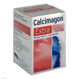 CALCIMAGON Extra D3 Comprimidos Mastigáveis, 90 Cápsulas