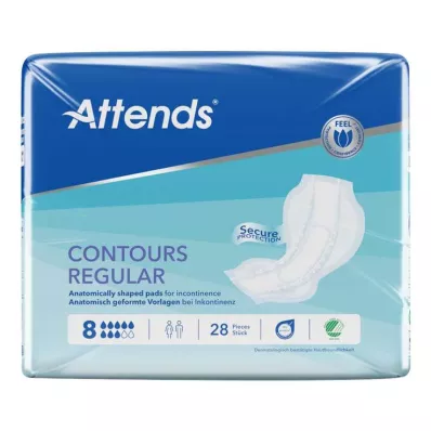 Modelo Atende Contours Regular 8, 28 peças Modelo Atende Contours Regular 8, 28 peças