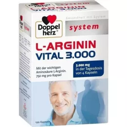 DOPPELHERZ L-Arginine Vital 3.000 system Capsules, 120 Cápsulas