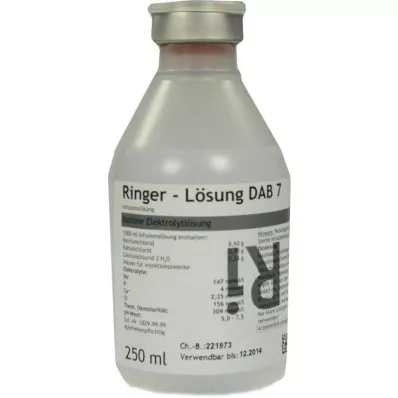 Solução Ringer DAB 7 plástico, 250 ml Solução Ringer DAB 7 plástico, 250 ml
