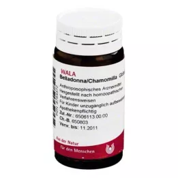 Glóbulos de beladona e camomila, 20 g