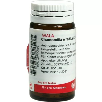 Chamomilla E Radice D 20 glóbulos, 20 g
