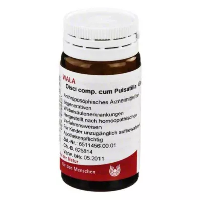 DISCI comp.cum Glóbulos de Pulsatilla, 20 g DISCI comp.cum Glóbulos de Pulsatilla, 20 g