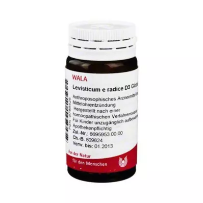 Levisticum E Radice D 3 glóbulos, 20 g Levisticum E Radice D 3 glóbulos, 20 g