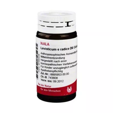Levisticum E Radice D 6 glóbulos, 20 g Levisticum E Radice D 6 glóbulos, 20 g