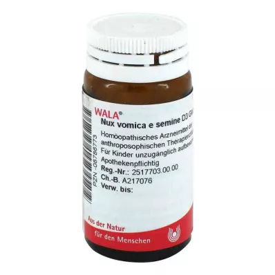 Nux Vomica E Sem. Glóbulos D3 (20 g)