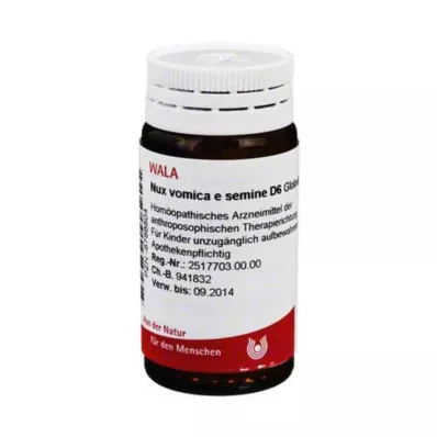 Nux vomica e semine D 6 glóbulos, 20 g Nux vomica e semine D 6 glóbulos, 20 g