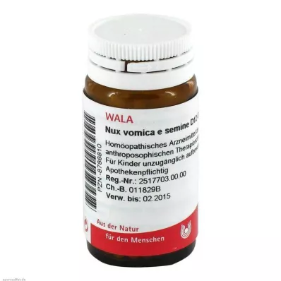 Nux vomica e semine D 12 glóbulos, 20 g Nux vomica e semine D 12 glóbulos, 20 g