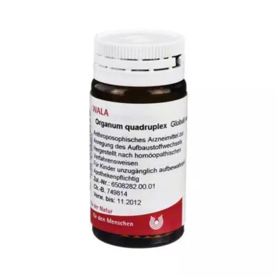 Glóbulos Organum Quadruplex, 20 g Glóbulos Organum Quadruplex, 20 g