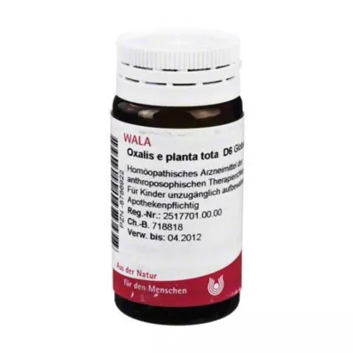 OXALIS E planta tota D 6 glóbulos, 20 g OXALIS E planta tota D 6 glóbulos, 20 g